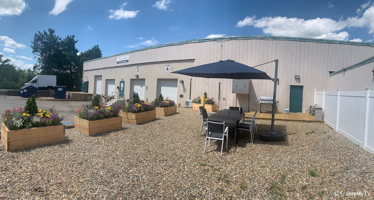 Outside view of warehouse