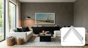 Pure White - Alloy Prismatic Samsung Frame TV Bezel (2017-2020)