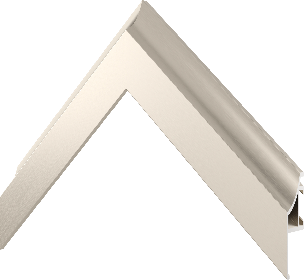 German Silver - Alloy Scoop Samsung Frame TV Bezel