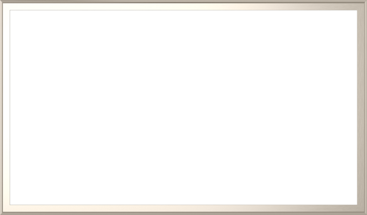 German Silver - Alloy Scoop Samsung Frame TV Bezel