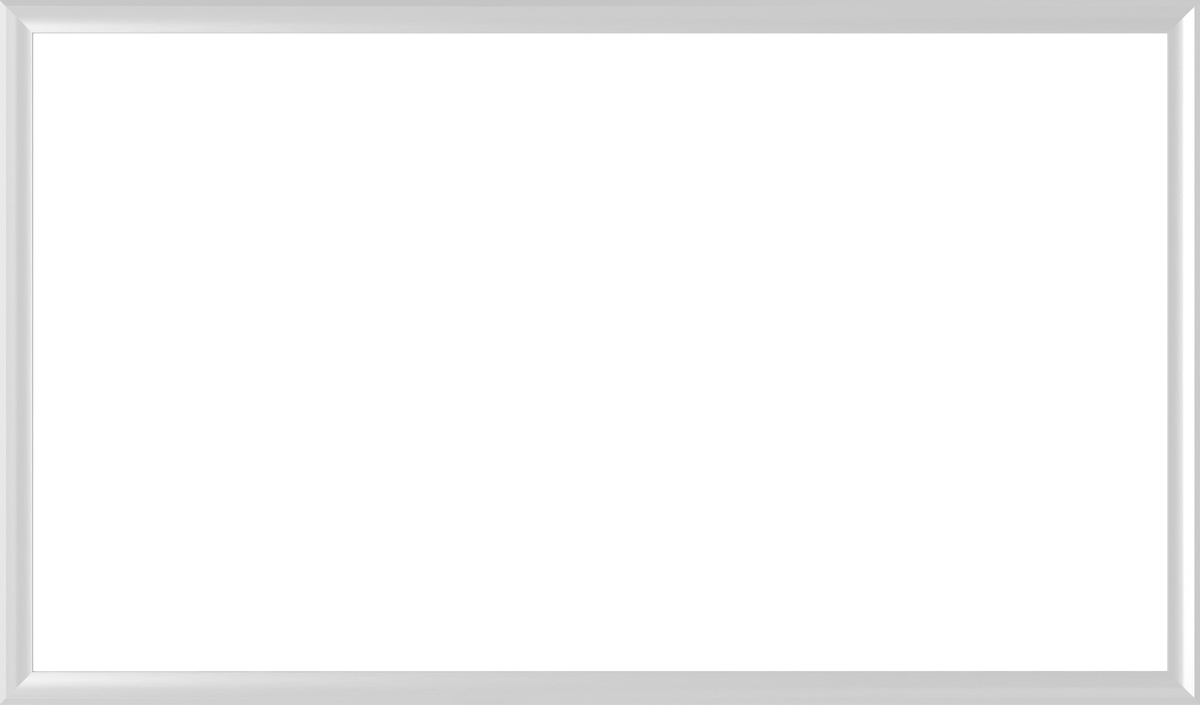 Blanc pur - Lunette de cadre Samsung prismatique en alliage
