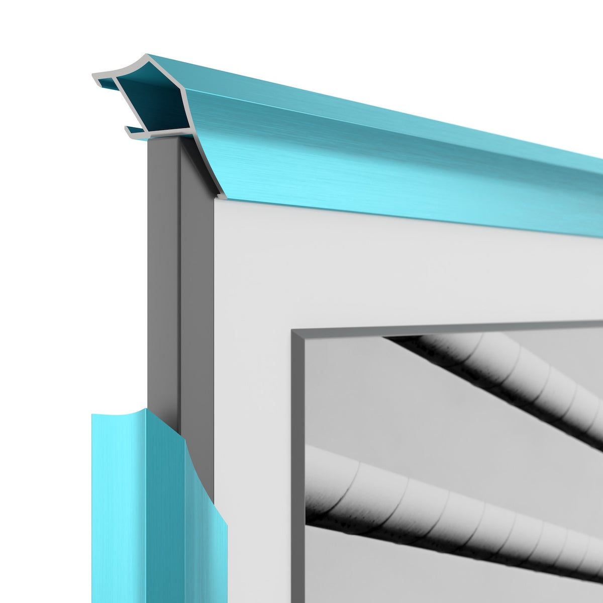 Caribbean Turquoise - Alloy Prismatic Samsung Frame TV Bezel