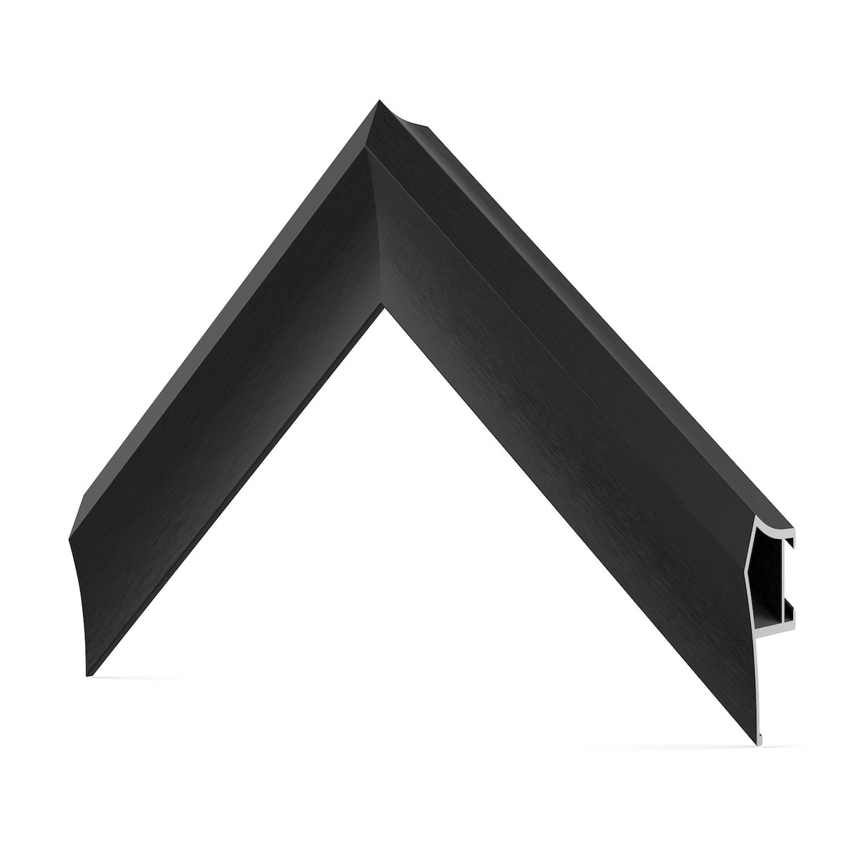 Anodized Black - Alloy Prismatic Samsung Frame TV Bezel