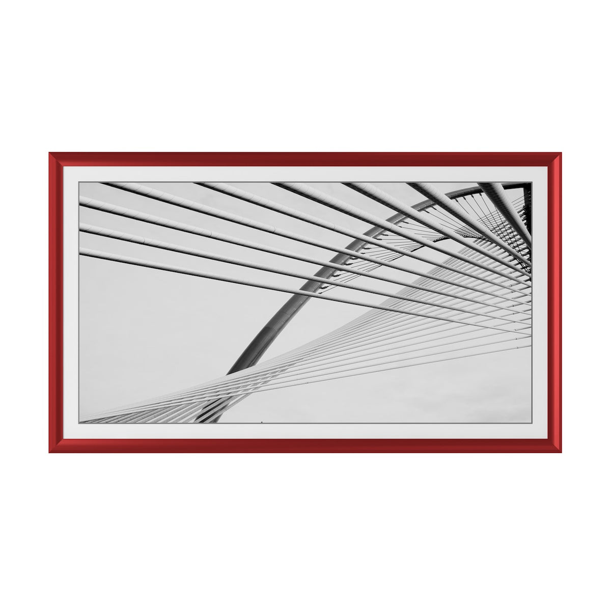 Candy Apple Red - Lunette de cadre Samsung prismatique en alliage