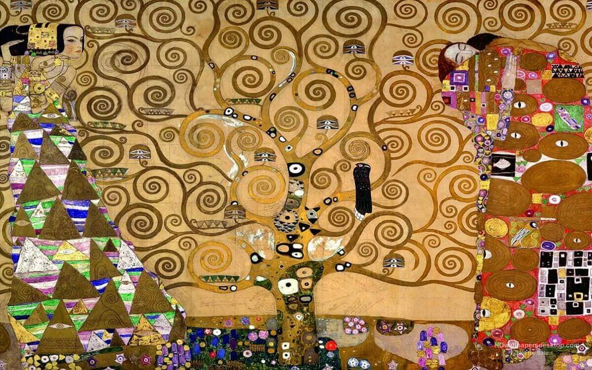 Gustav Klimt's The Tree relies on patterns to embed symbolism and imagery.