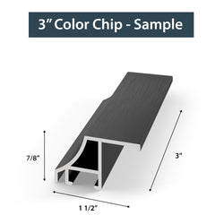 SAMPLE - Anodized Black Alloy - Profile: Scoop