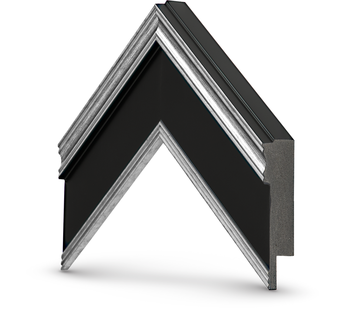 Plata antigua y negro.