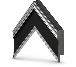 Plata antigua y negro.