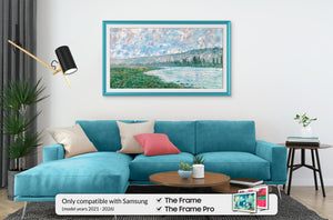 Turquesa caribeña - Bisel de marco Samsung prismático de aleación