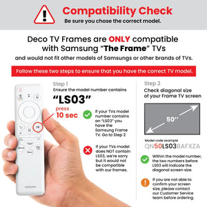 Black frame for Samsung The Frame TV