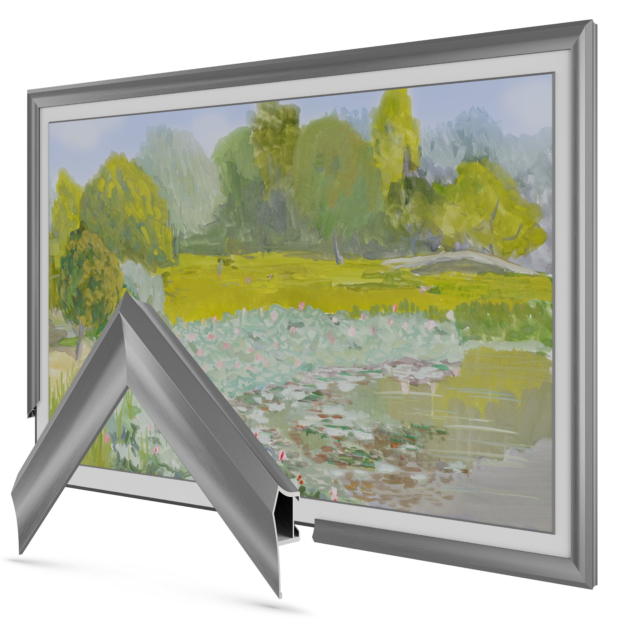 Graphite - Alloy Prismatic Samsung Frame TV Bezel