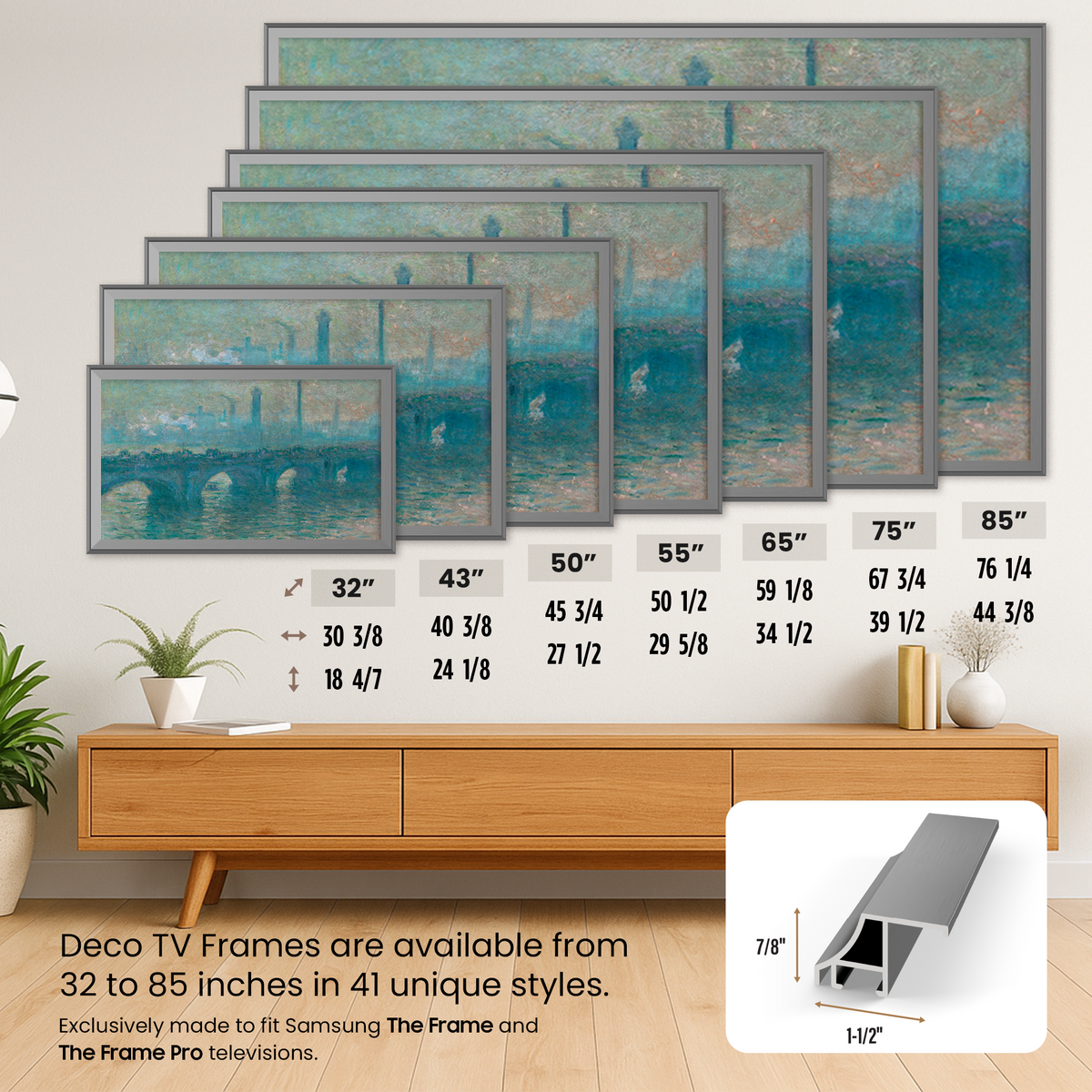 Grafito - Bisel de marco Samsung con forma de pala de aleación