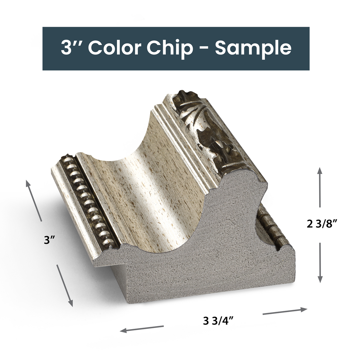 ÉCHANTILLON - Argent orné