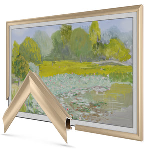 Oro pálido - Bisel de marco Samsung prismático de aleación