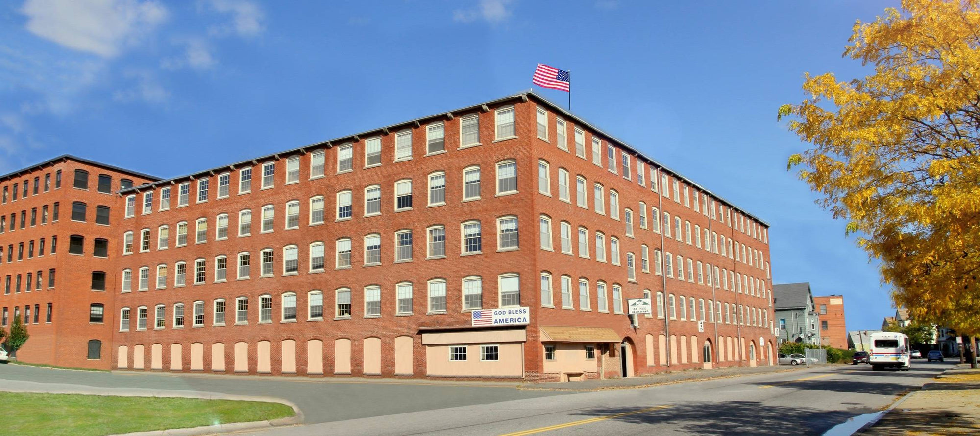 Brick office building
