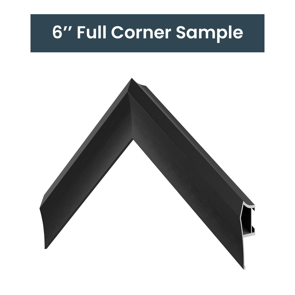 ÉCHANTILLON - Alliage noir anodisé - Profil : Prismatique