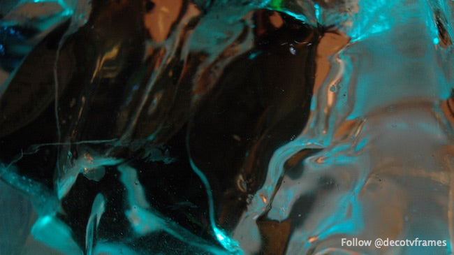 Résumé de glace bleu et noir, Capital Hill, Seattle, Washington, États-Unis 1673