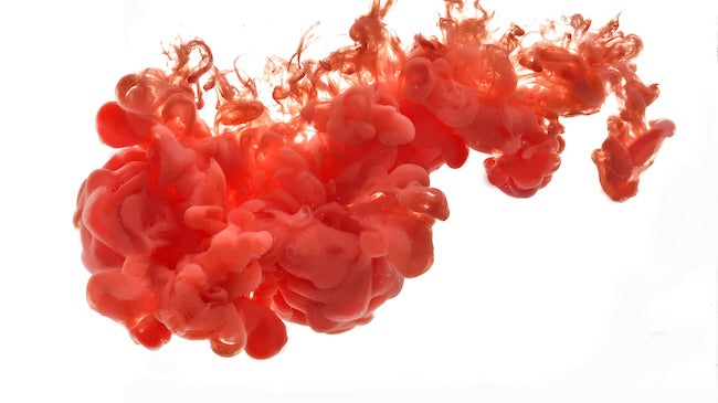 résumé formé par la dissolution de la couleur dans l&#39;eau