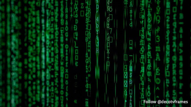 Codage sur un écran d&#39;ordinateur