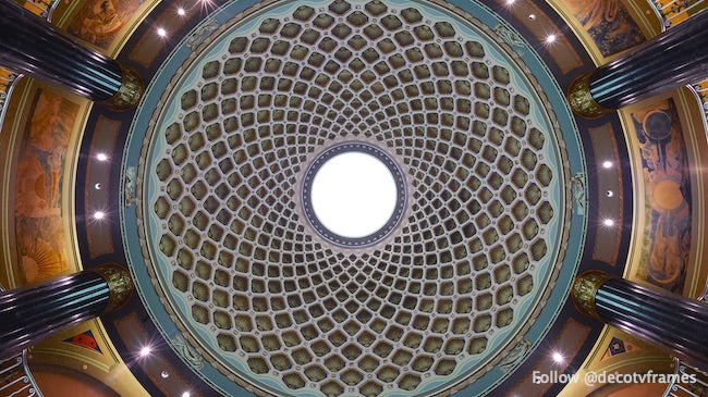 Lobby ceiling, U.S. Custom House, Philadelphia, Pennsylvania