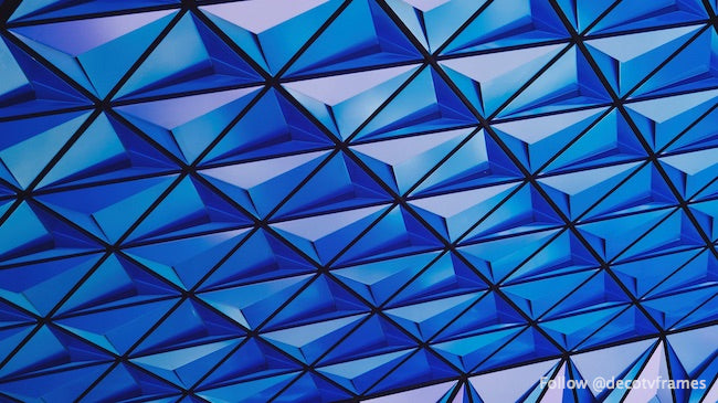 Modèle de plafond géométrique bleu de l'Université Ryerson à Toronto Canada