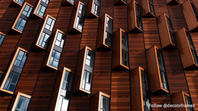 Papier Peint Fenêtre En Bois Marron