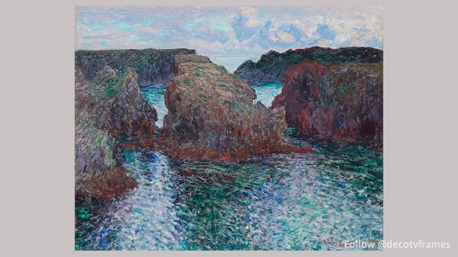 Rochers à Port-Goulphar, Belle-Île (1886 