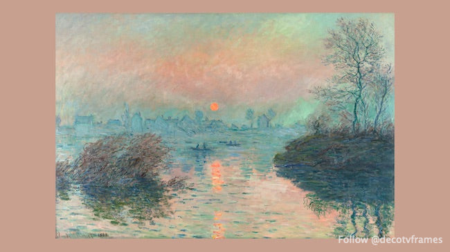 Coucher de soleil sur la Seine à Lavacourt (1880) 