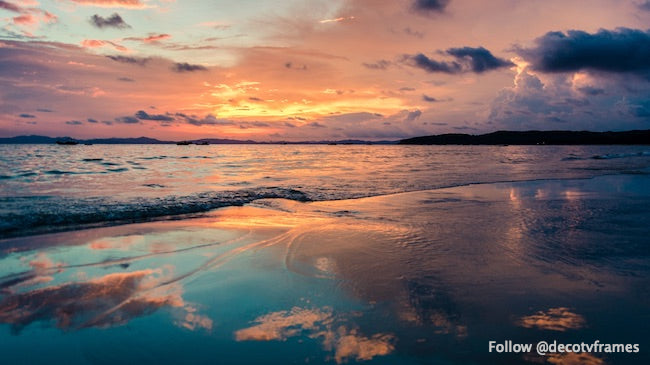 Seashore and Clouds Scenery