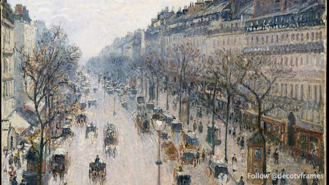 The Boulevard Montmartre on a Winter Morning