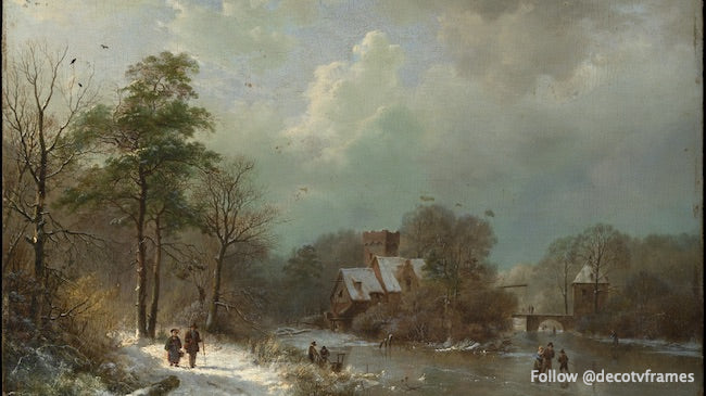 Paysage d&#39;hiver, Hollande 