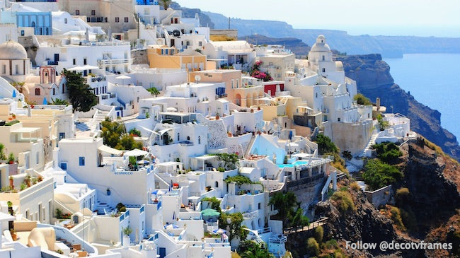 Santorin, Grèce pendant la journée 
