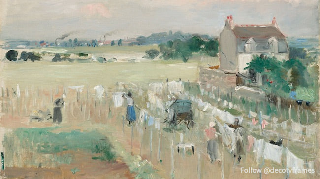 Faire sécher le linge, 1875 
